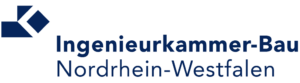 Das Bild zeigt das Logo der Ingenieurkammer-Bau des Landes Nordrhein Westfalen