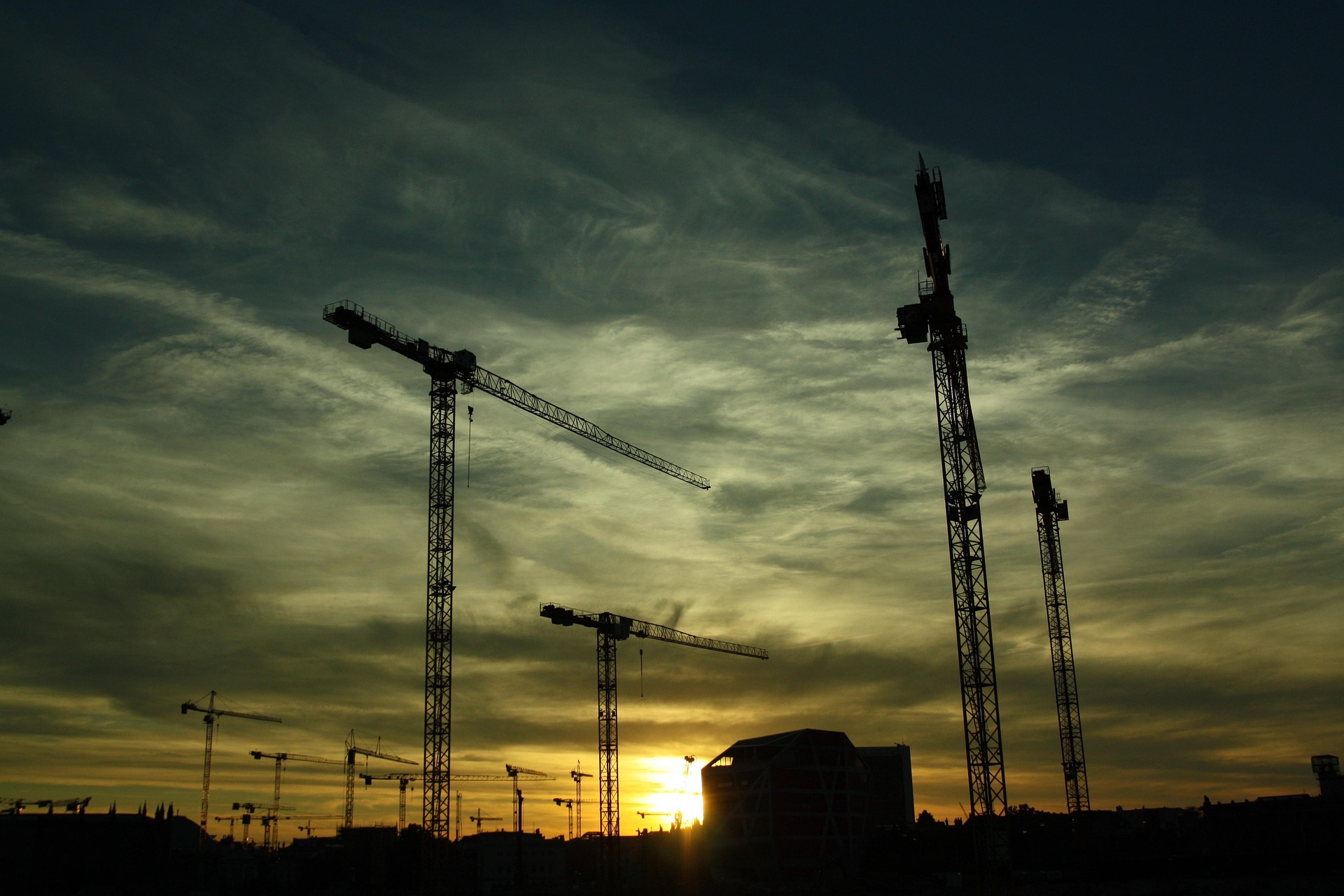 Das Bild zeigt eine Großbaustelle und ist in Form eines Teaser die Verbindung zur Seite Bauabwicklung des Ingenieurbüros KKOe Beratende Ingenieure PartG mbB